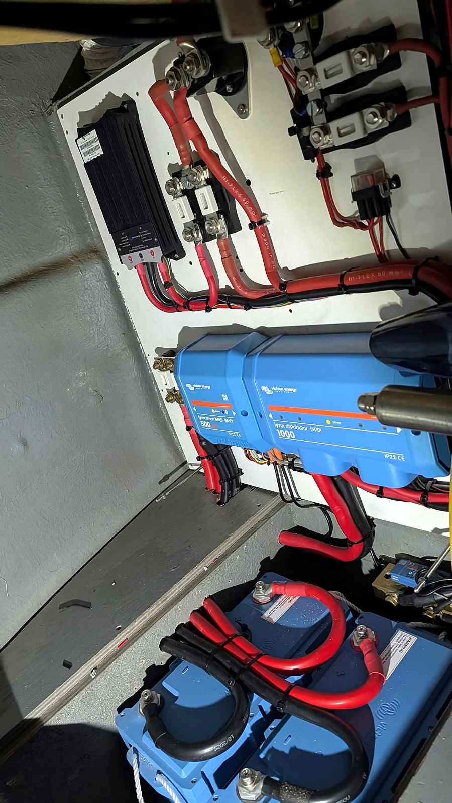 Victron-lithiumaccu's met Lynx Smart BMS en Lynx Distributor in de Kent 27